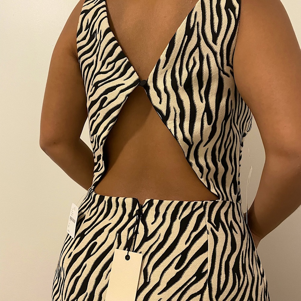 Free people NWT Bec Bridge Cecile Mini Dress Zebra